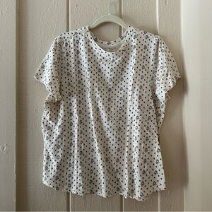 PERFECT ANTHROPOLOGIE PRINT BENNIE SLUB COTTON T SHIRT WOW XL